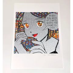When You Give Up, That's When The Game Is Over. / screen printing edition 森洋史 シルクスクリーンプリント